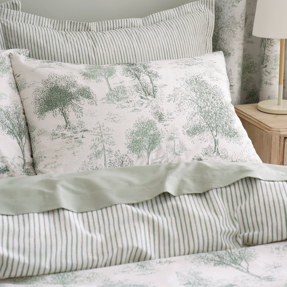 Toile Trees Polycotton Duvet Cover & Pillowcase Set