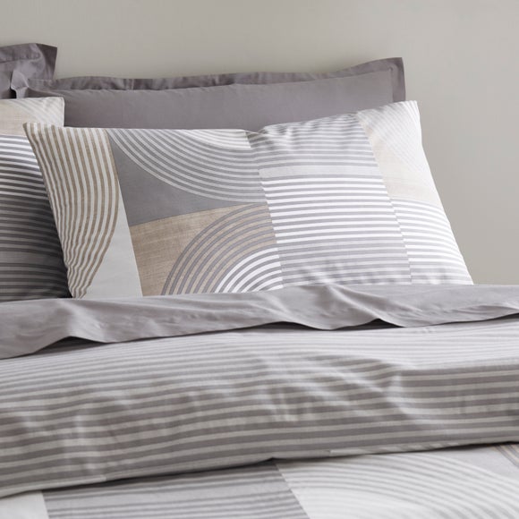 Iona Geo Polycotton Duvet Cover & Pillowcase Set