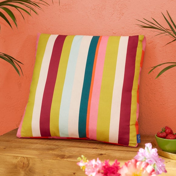 Sophie Robinson Berber Stripe Outdoor Square Cushion