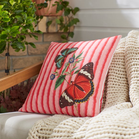Click to view product details and reviews for Striped Butterflies Outdoor Square Cushion. Click to view product details and reviews for Striped Butterflies Outdoor Square Cushion.