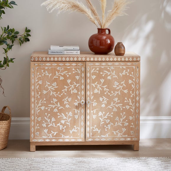View Florrie Carved Small Sideboard- Mango Wood View Florrie Carved Small Sideboard- Mango Wood