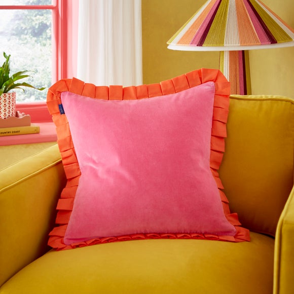 Click to view product details and reviews for Sophie Robinson Box Pleat Velvet Square Cushion. Click to view product details and reviews for Sophie Robinson Box Pleat Velvet Square Cushion.