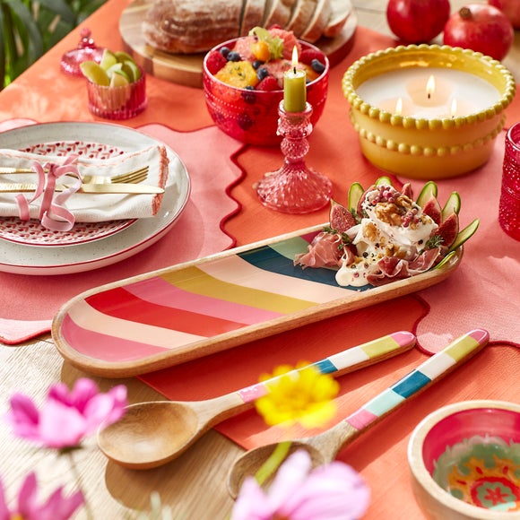 Sophie Robinson Sunset Stripe Serving Platter