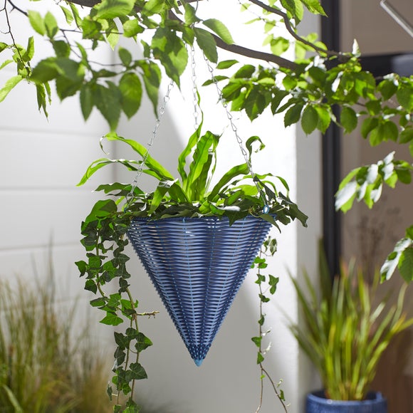 Two Tone Woven Hanging Basket