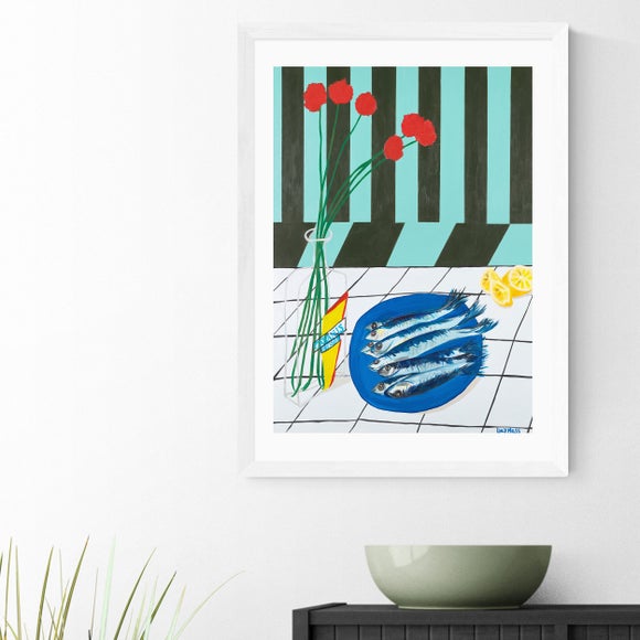 East End Prints Striped Sardines Print