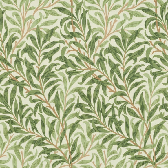 William Morris at Home Willow Bough Fern Velvet Fabric Sample