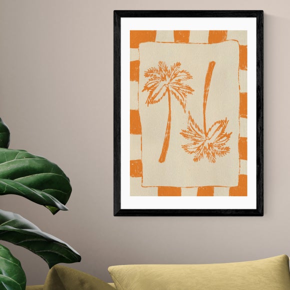East End Prints Palm Paradise Orange Print