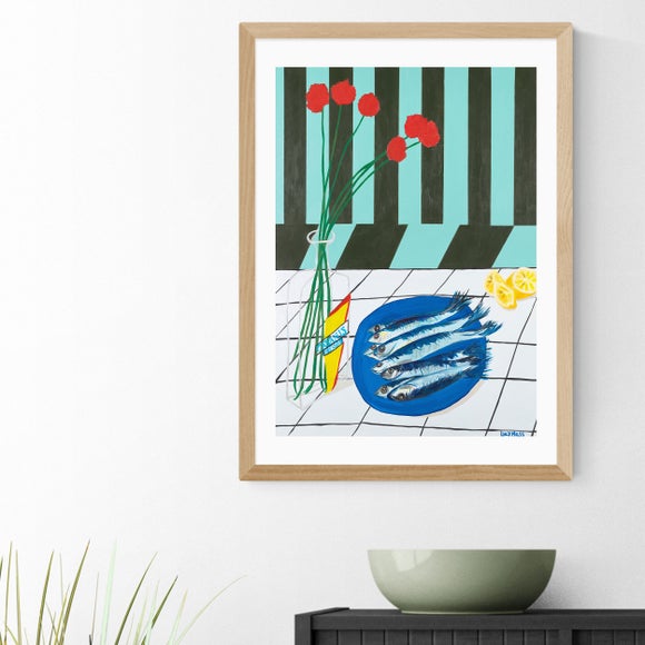 East End Prints Striped Sardines Print