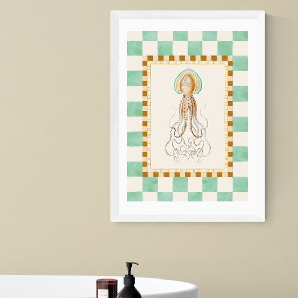 View East End Prints Funky Squid Print View East End Prints Funky Squid Print