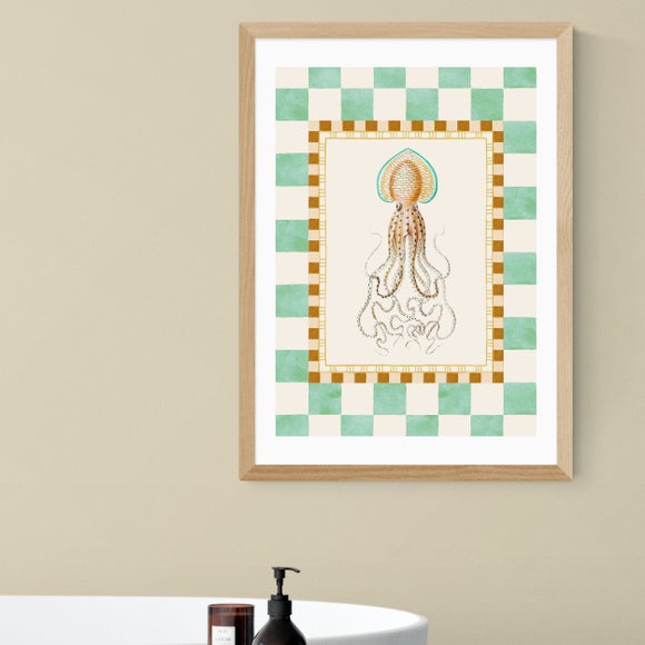 East End Prints Funky Squid Print