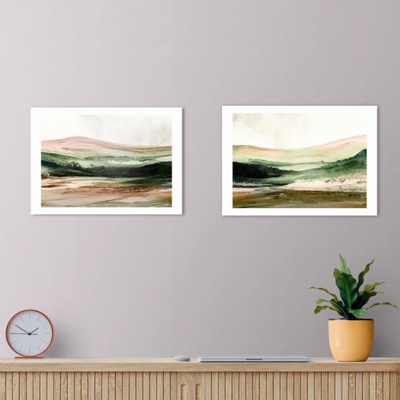 East End Prints Set of 2 West Country Landscape Prints
