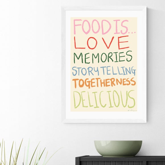 East End Prints Food Is Print