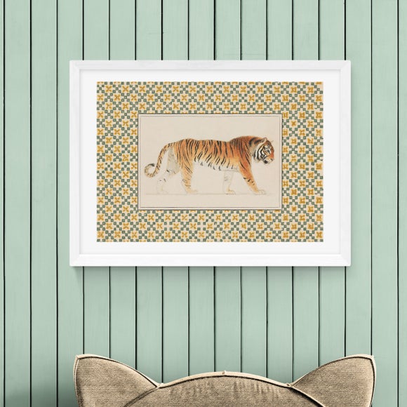 East End Prints Pacing Tiger Print