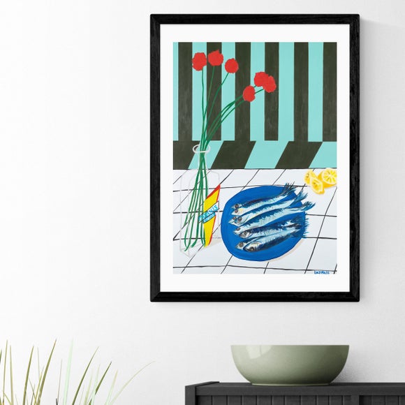 East End Prints Striped Sardines Print