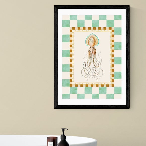 View East End Prints Funky Squid Print View East End Prints Funky Squid Print