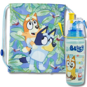 Bluey Water Bottle And Drawstring Bag Set