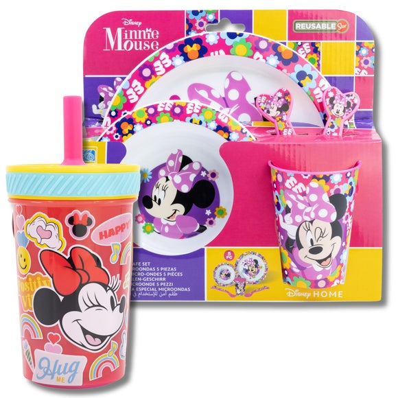 View Minnie Mouse 5 Piece Dinner Set View Minnie Mouse 5 Piece Dinner Set