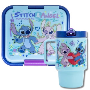 Stitch 2 Piece Multi-compartment Lunch Box Set