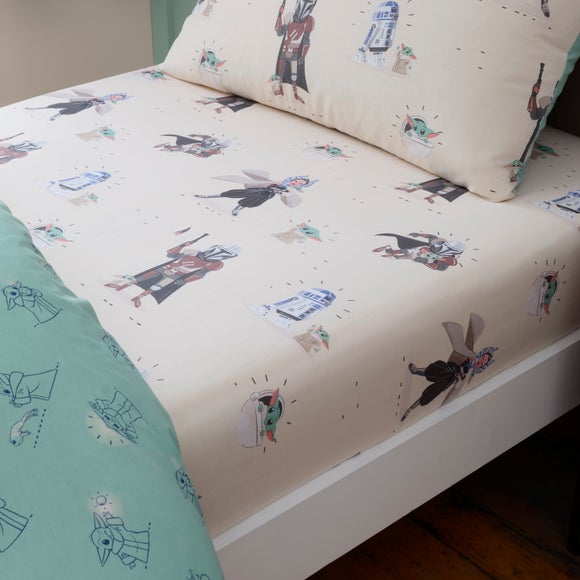 View Star Wars The Mandalorian Fitted Bed Sheet View Star Wars The Mandalorian Fitted Bed Sheet