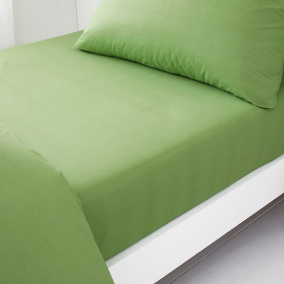 Photo of Set Of 2 Pure Cotton Fitted Bed Sheets Photo of Set Of 2 Pure Cotton Fitted Bed Sheets