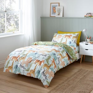 Safari Adventure Organic Cotton Duvet Cover And Pillowcase Set
