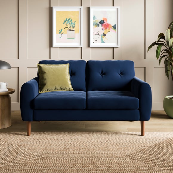 Lola Velvet Curved Arm 2 Seater Sofa