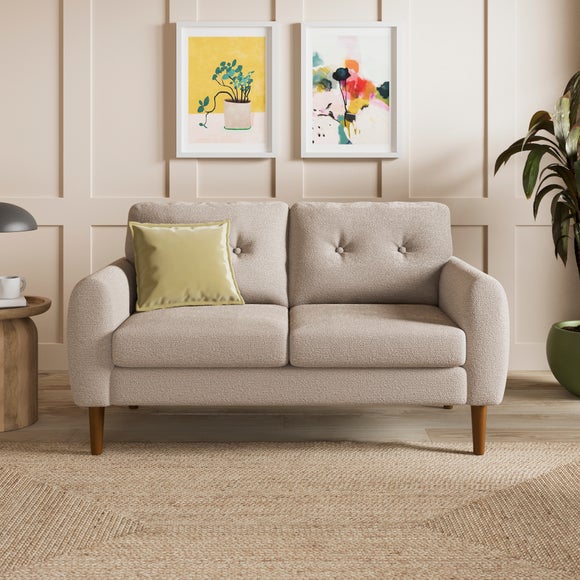 Lola Chunky Chenille Curved Arm 2 Seater Sofa