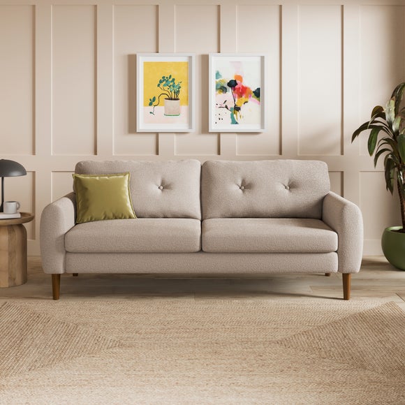 Click to view product details and reviews for Lola Chunky Chenille Curved Arm 3 Seater Sofa.