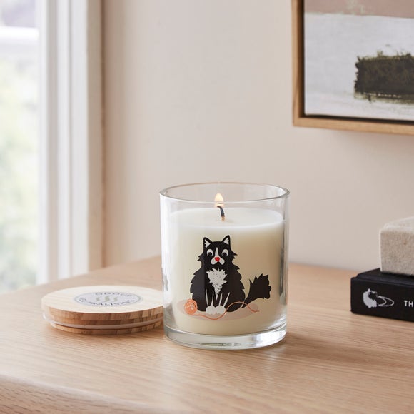 Odour Neutralising Linen Cat Jar Candle