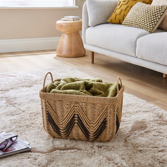 Woven Paper Storage Basket