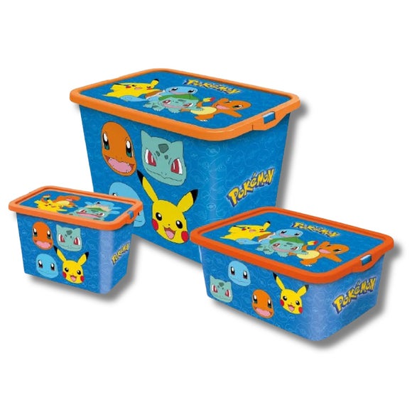 View Pokemon Set Of 3 Storage Boxes View Pokemon Set Of 3 Storage Boxes