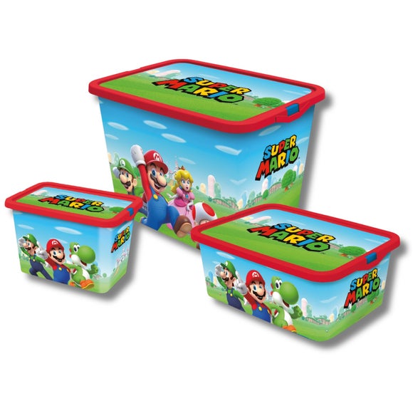 Click to view product details and reviews for Super Mario Set Of 3 Storage Boxes. Click to view product details and reviews for Super Mario Set Of 3 Storage Boxes.