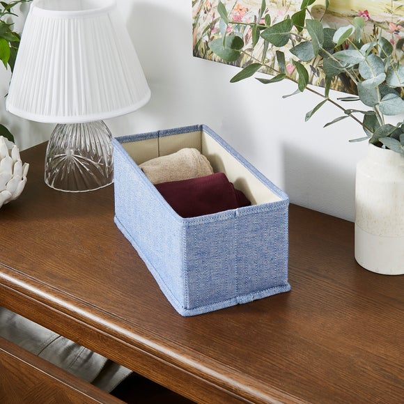 Set of 2 Herringbone Rectangle Drawer Organisers