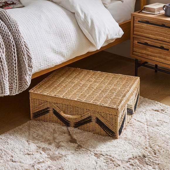 Woven Paper Underbed Storage Basket