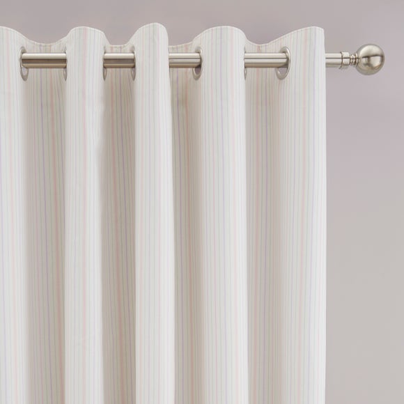 Click to view product details and reviews for Stripe Cotton Blackout Eyelet Curtains.
