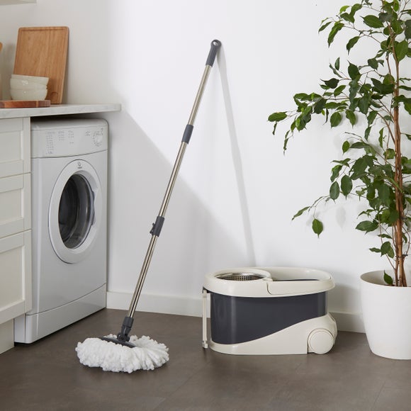Dunelm Spin Mop and Bucket