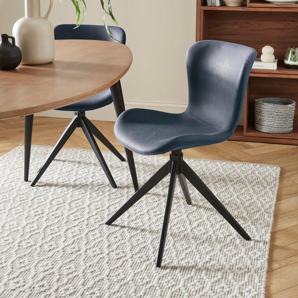 Click to view product details and reviews for Lennie Set Of 2 Dining Chairs Faux Leather.