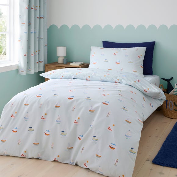 Little Boats Quilt Cover and Pillowcase Set