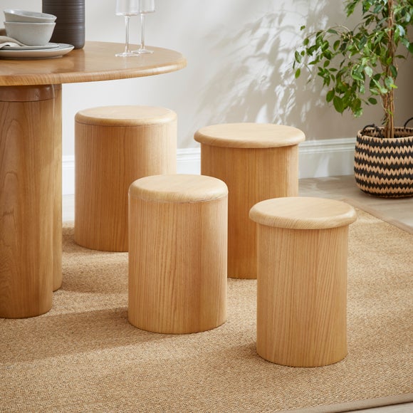 Set of 4 Percy Stacking Stools