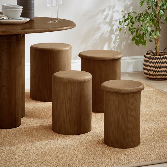 Set of 4 Percy Stacking Stools