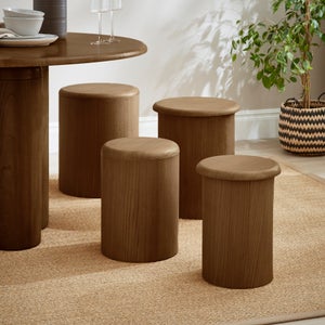 Set Of 4 Percy Stacking Stools