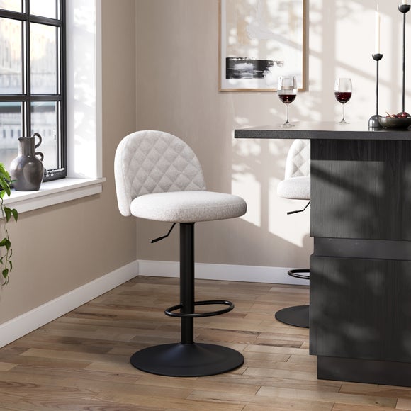 View Astrid Height Adjustable Bar Stool- Boucle View Astrid Height Adjustable Bar Stool- Boucle
