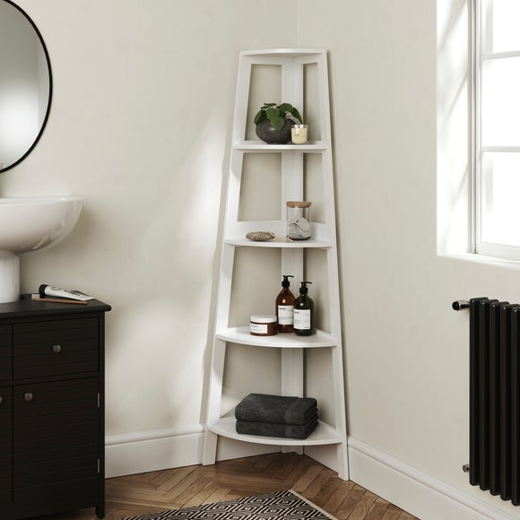 Click to view product details and reviews for Nautical Corner Ladder Shelving Unit.