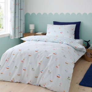 Little Boats Duvet Cover And Pillowcase Set
