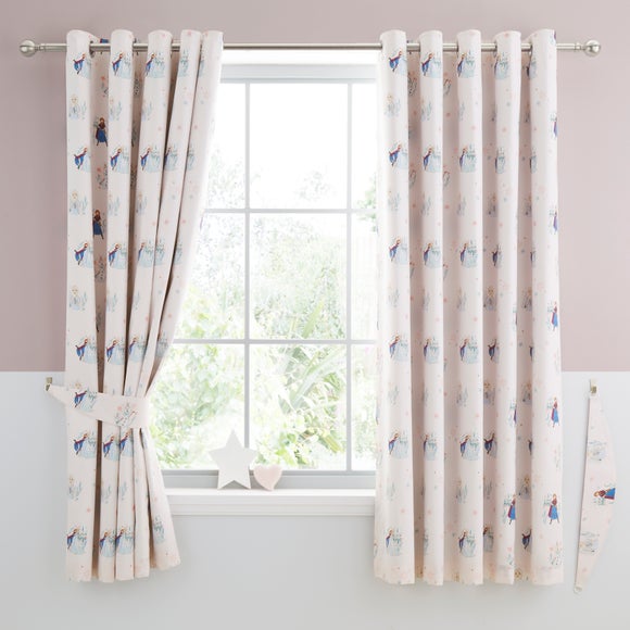 Disney Frozen Cotton Blackout Eyelet Curtains