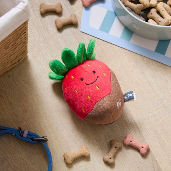 Petface Charlie Chocolate Strawberry Plush Dog Toy