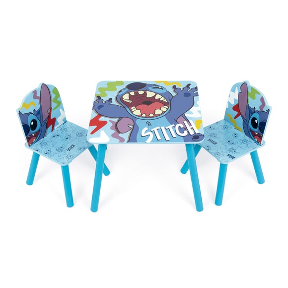 Photo of lilo and stitch wooden table and 2 chairs set