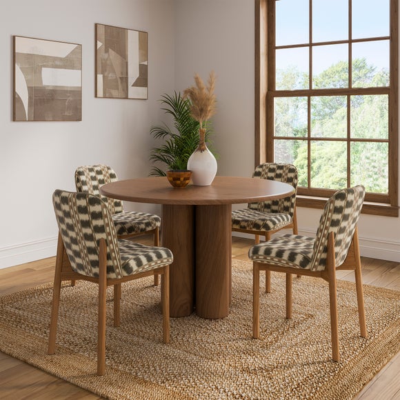 Cody Dining Chair, Avis Striped Fabric