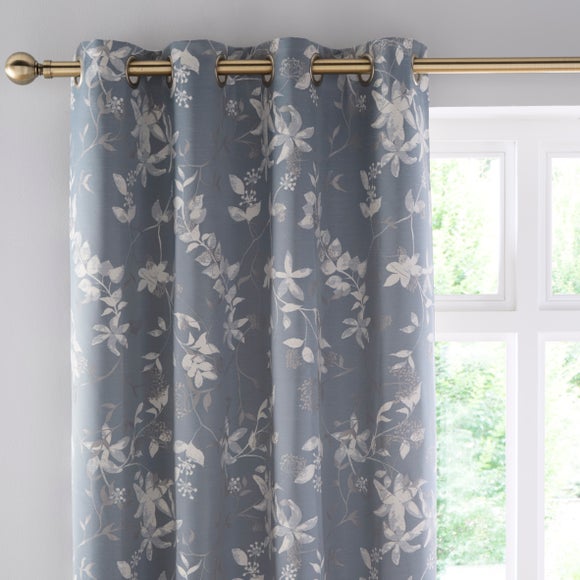 Chinoiserie Jacquard Eyelet Curtains