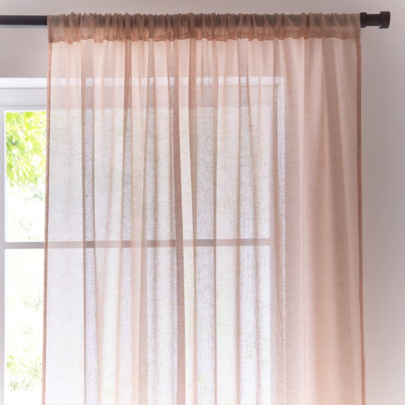 Marley Linen Slot Top Voile Panel
